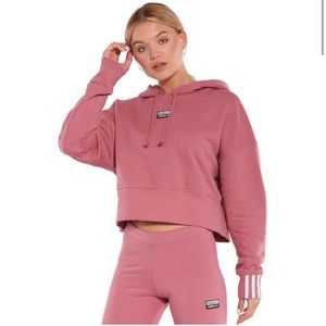ADIDAS - Original Vocal Cropped Hoodie in Pink